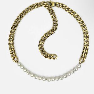RARE ROMANCE PEARL CUBAN CHAIN